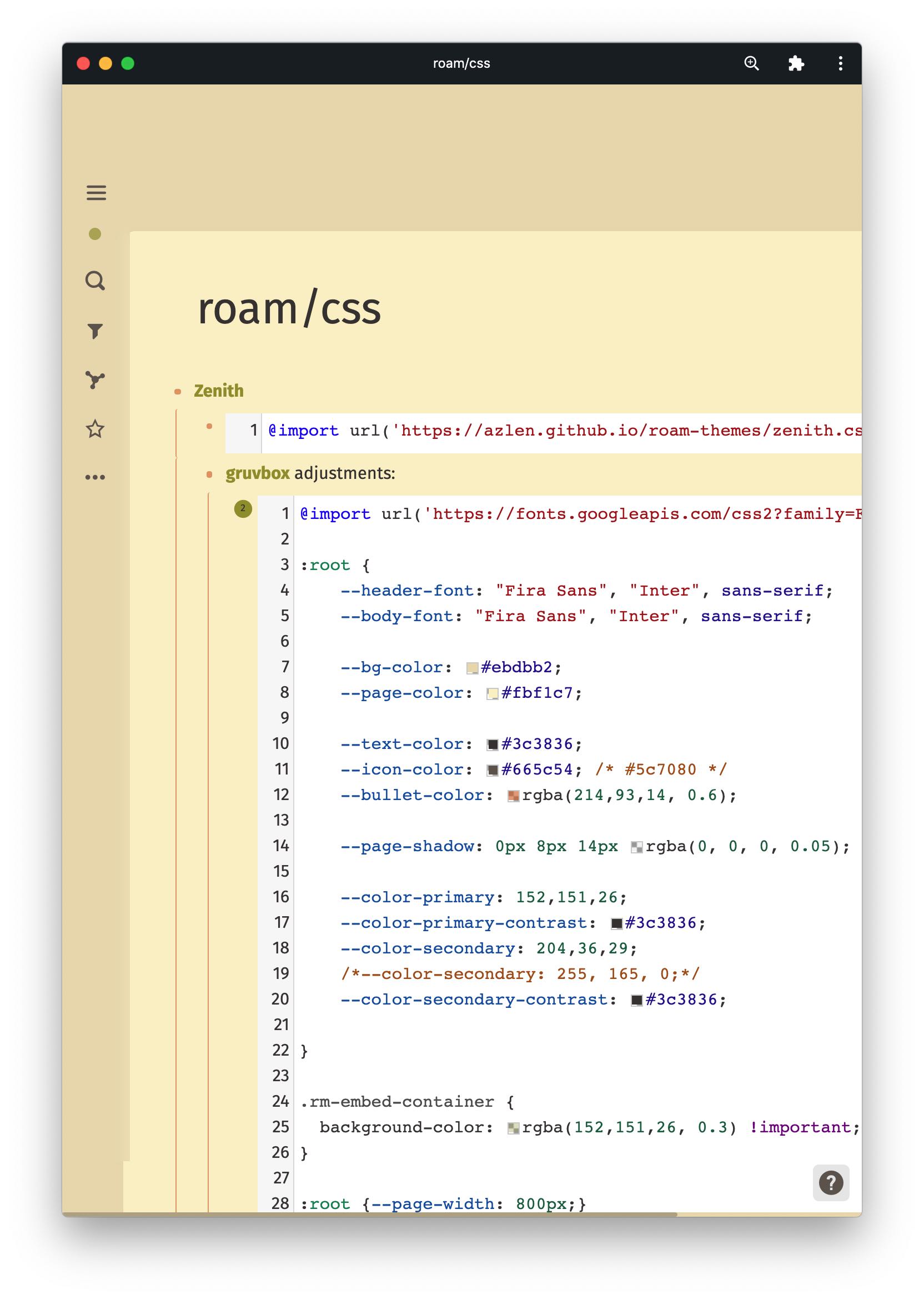 A Gruvbox Theme for Roam Research