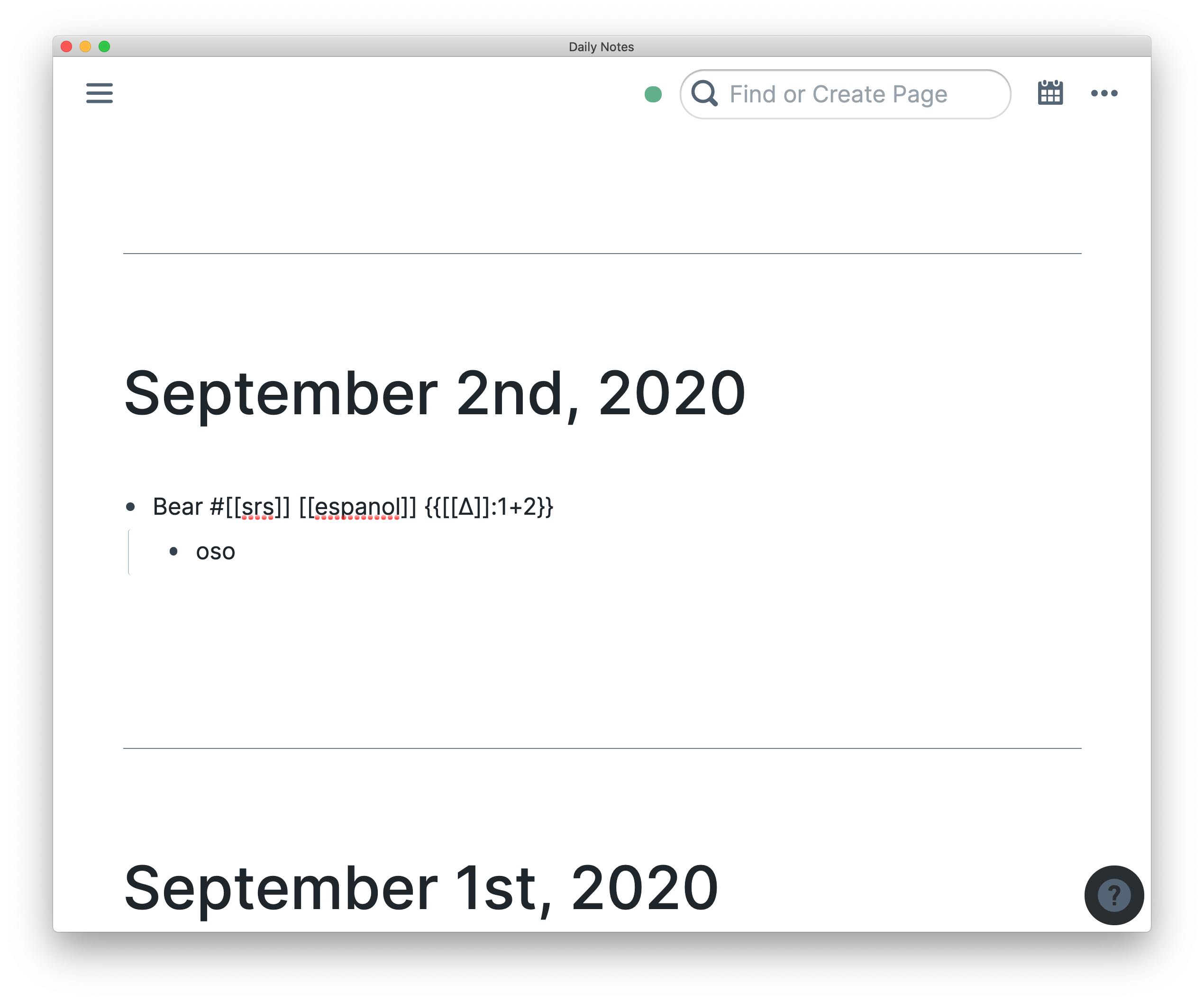 Flashcard scheduling in Roam